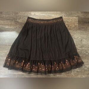 NWT Vintage Baranda Embroidered Skirt